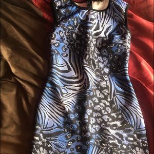 Purple and Black Xs Milan Dress